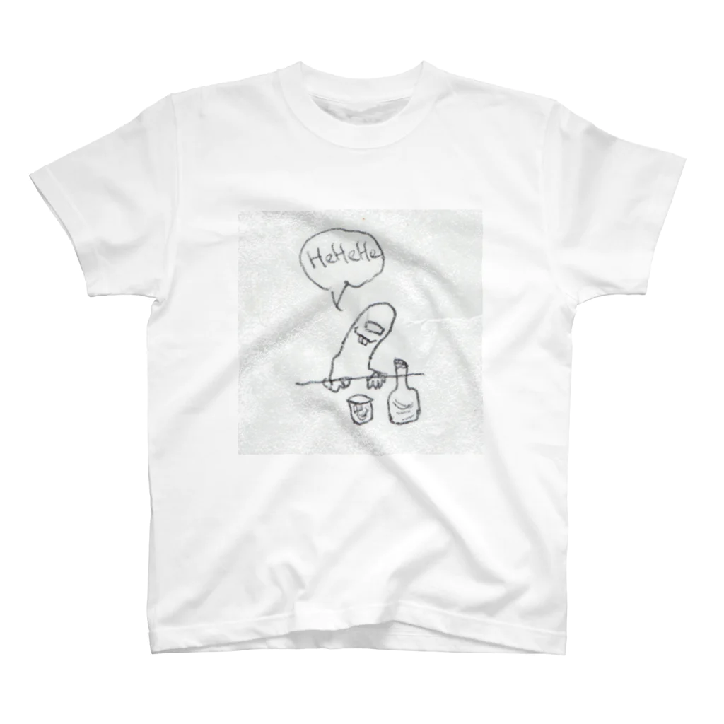 hehehe RecordsのThe Drunk Middle Finger スタンダードTシャツ