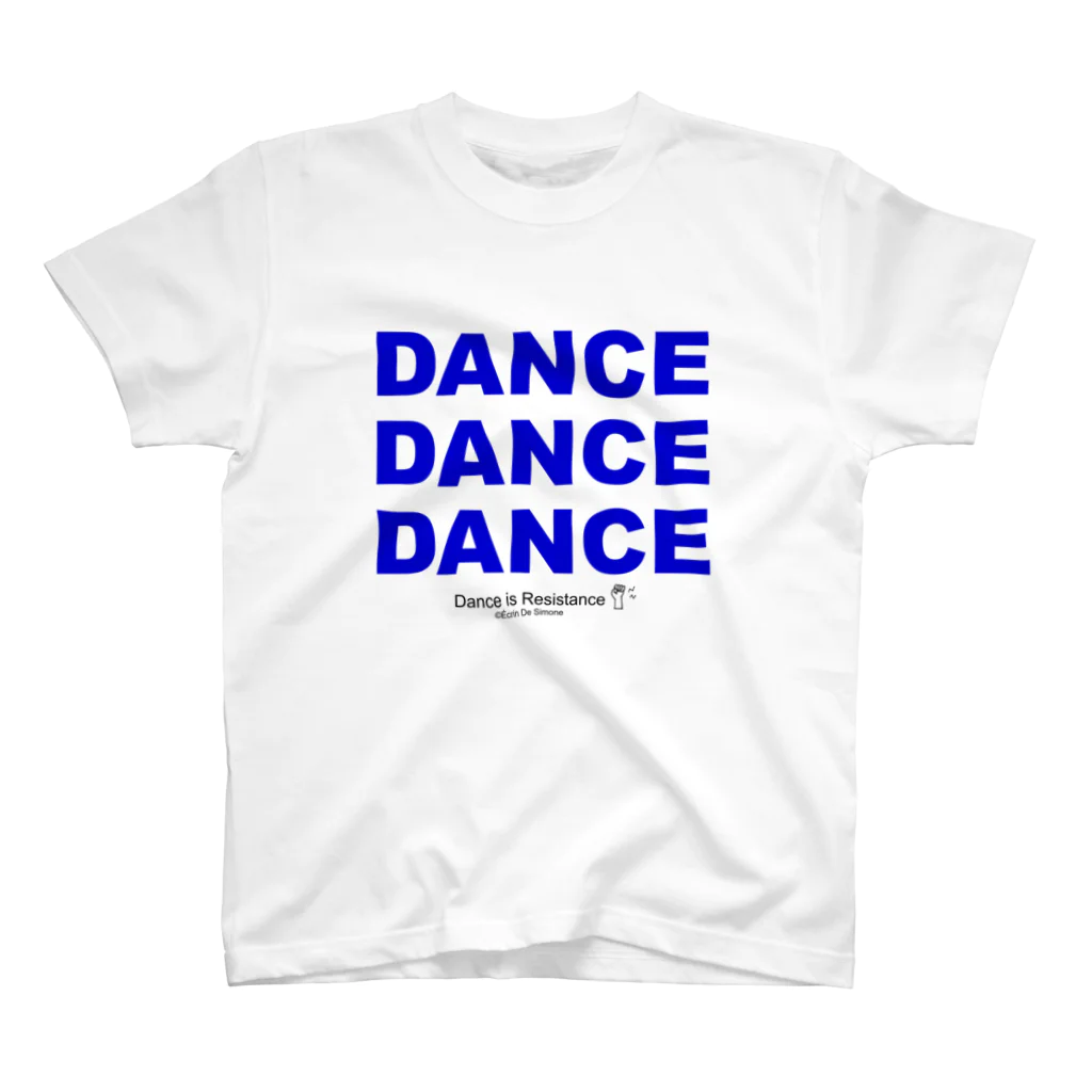 Écrin De SimoneのDANCE IS RESISTANCE （ダンスは抵抗）White Regular Fit T-Shirt