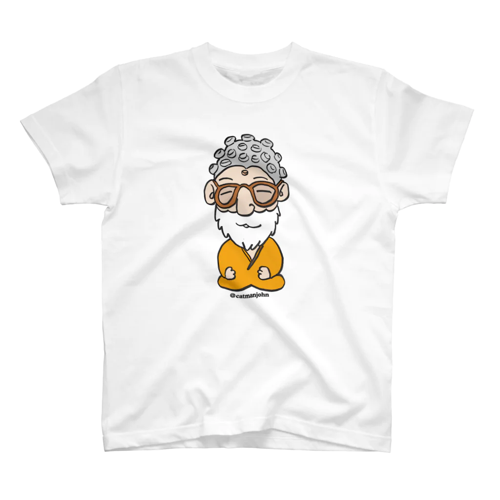 catmanjohn〜猫男じょんのぶつを（仏男じょん） スタンダードTシャツ