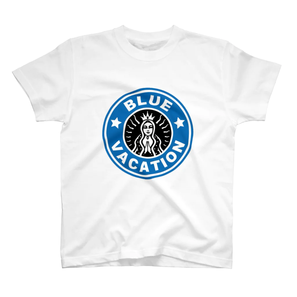 BLUE  VACATION  ISHINOMAKIのBLUE VACATION ロゴ Regular Fit T-Shirt