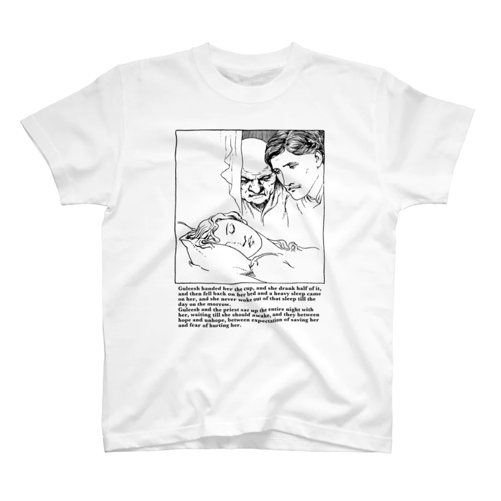 Nursery Rhymes  【アンティークデザインショップ】の眠るケルトの王女 Regular Fit T-Shirt