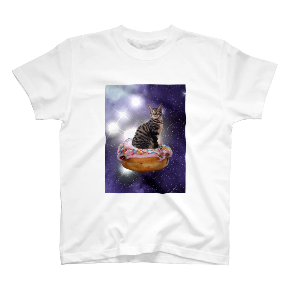 うねやの宇宙ねこ Regular Fit T-Shirt