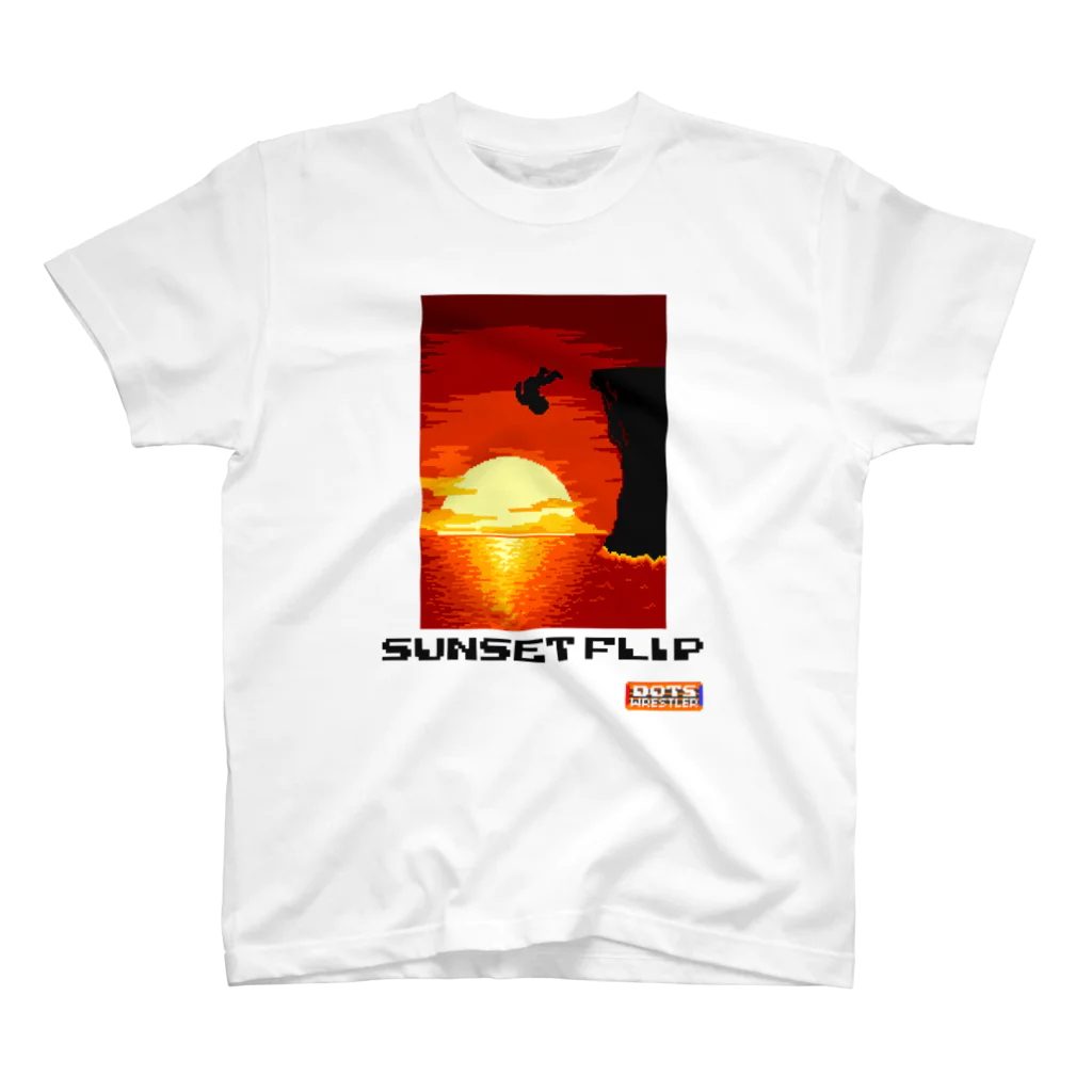 DOTSWRESTLERのSUNSETFLIP（Black Logo） スタンダードTシャツ