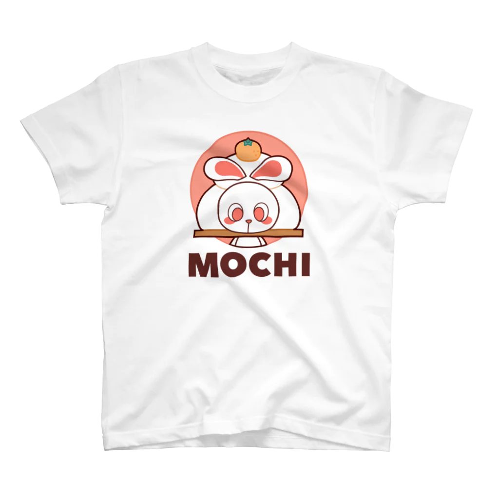 レタ(LETA)のぽっぷらうさぎ(MOCHI・橙) スタンダードTシャツ