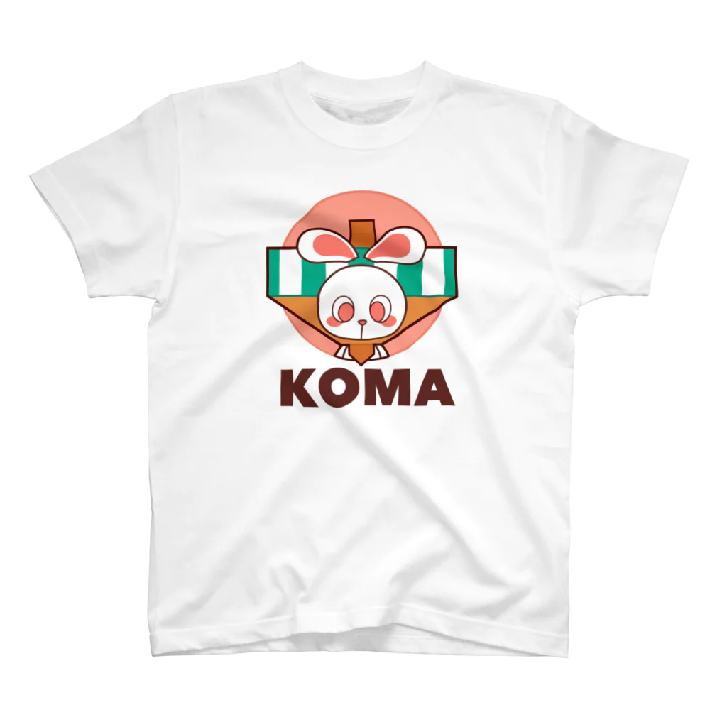 レタ(LETA)のぽっぷらうさぎ(KOMA) スタンダードTシャツ