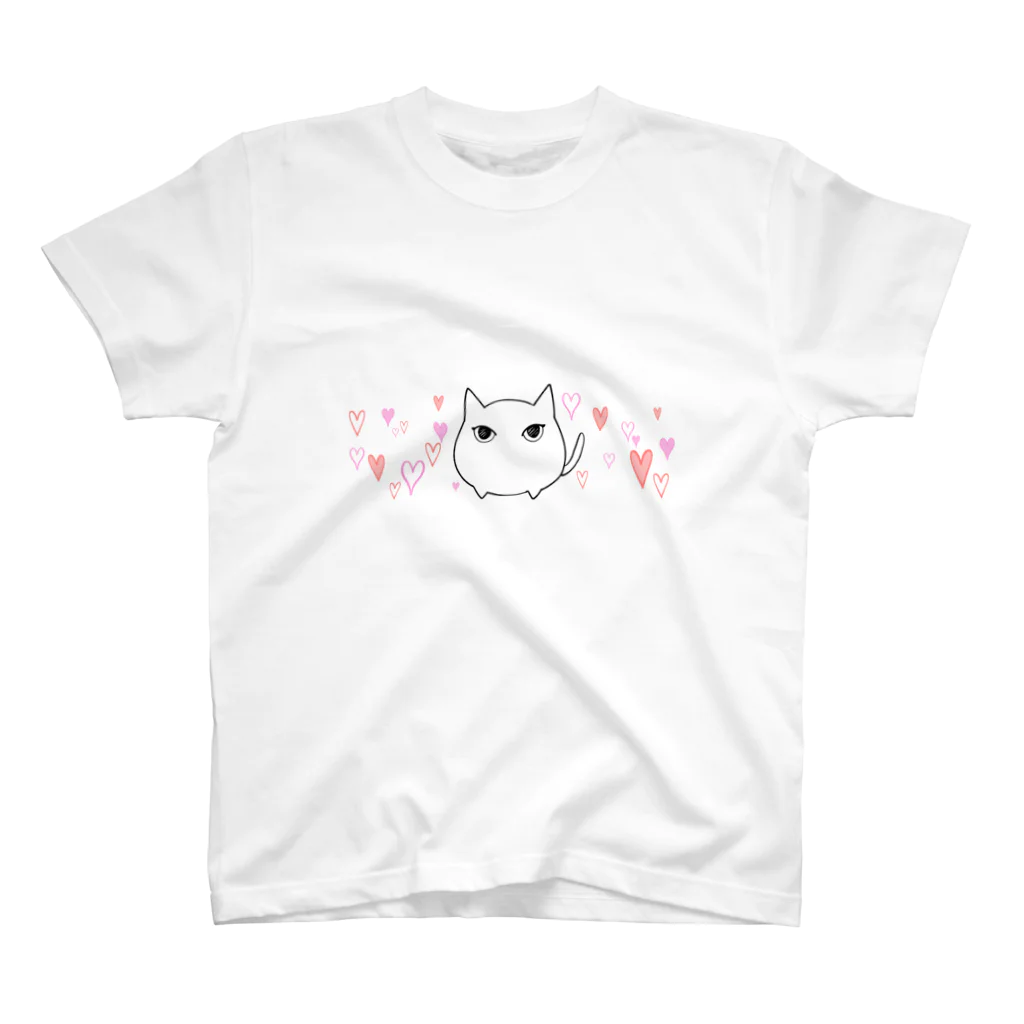 いろはにゃんこ堂のハートがいっぱいのコロコロねこさん Regular Fit T-Shirt