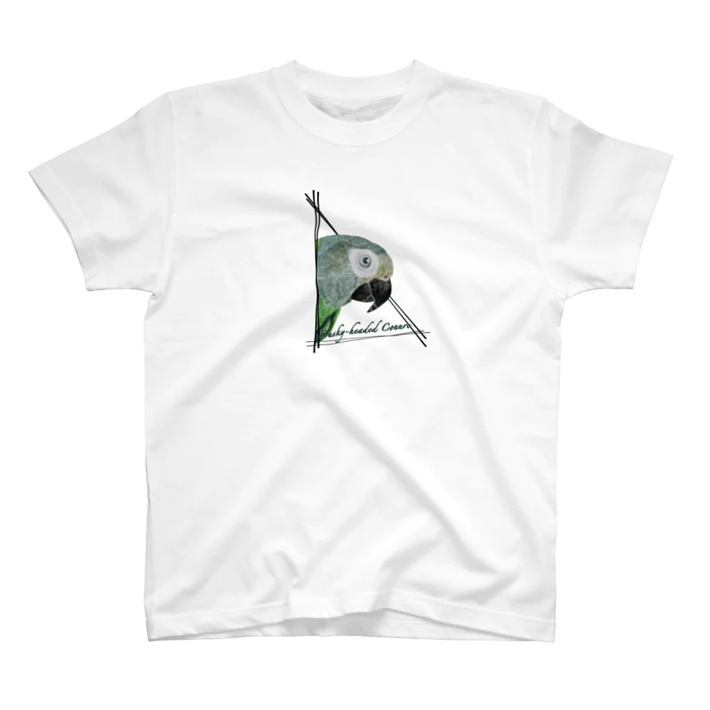 mariechan_koboの032 シモフリインコ triangle スタンダードTシャツ