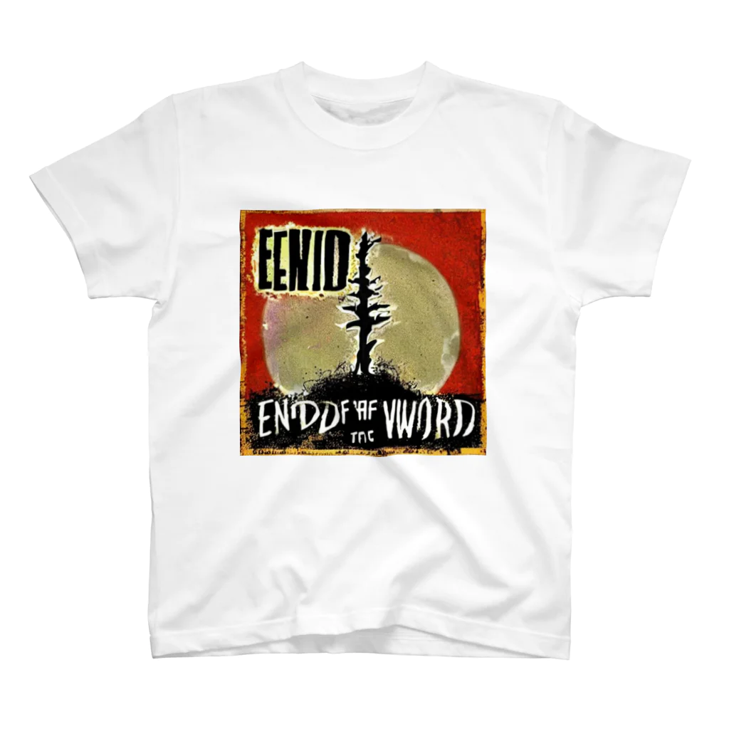 世界に1つだけのTシャツ屋【一点ものアートTシャツ専門店】のThe end of the world 1 Regular Fit T-Shirt