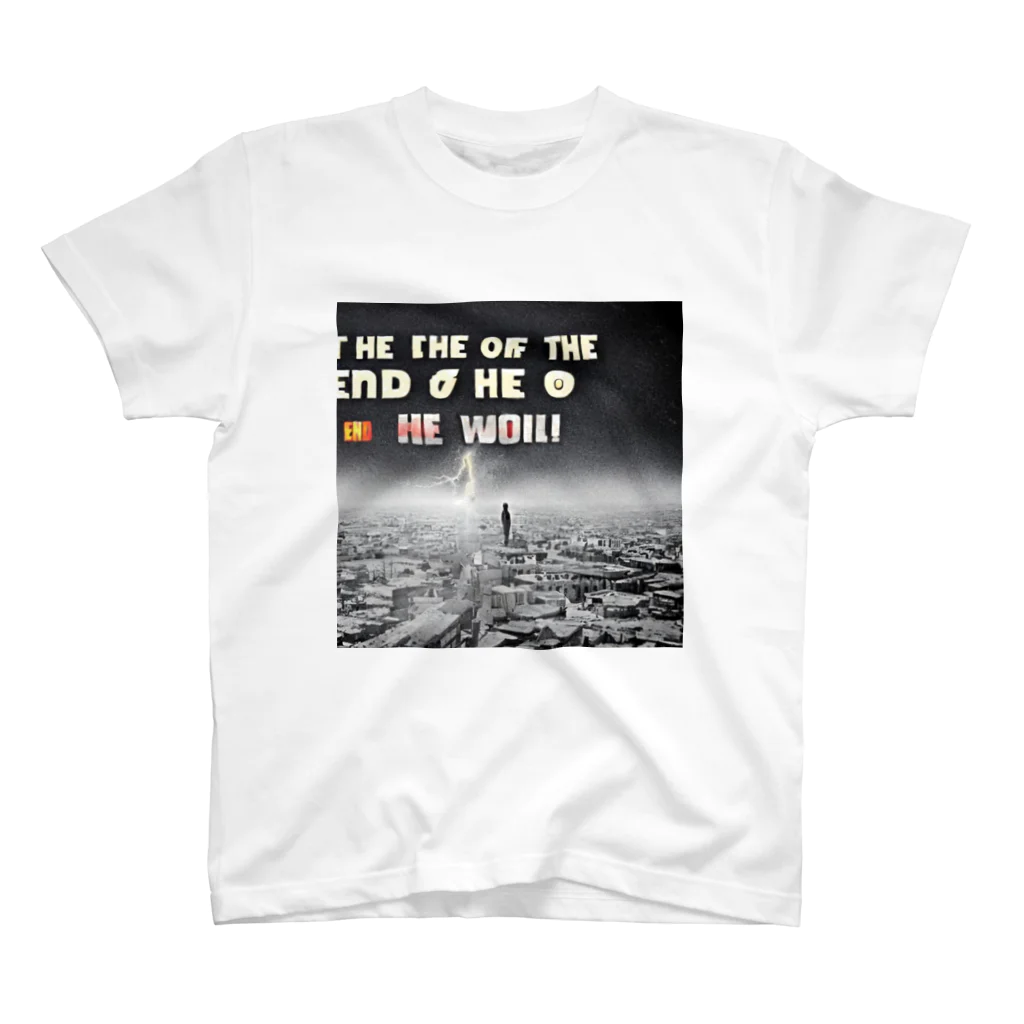世界に1つだけのTシャツ屋【一点ものアートTシャツ専門店】のThe end of the world 4 Regular Fit T-Shirt