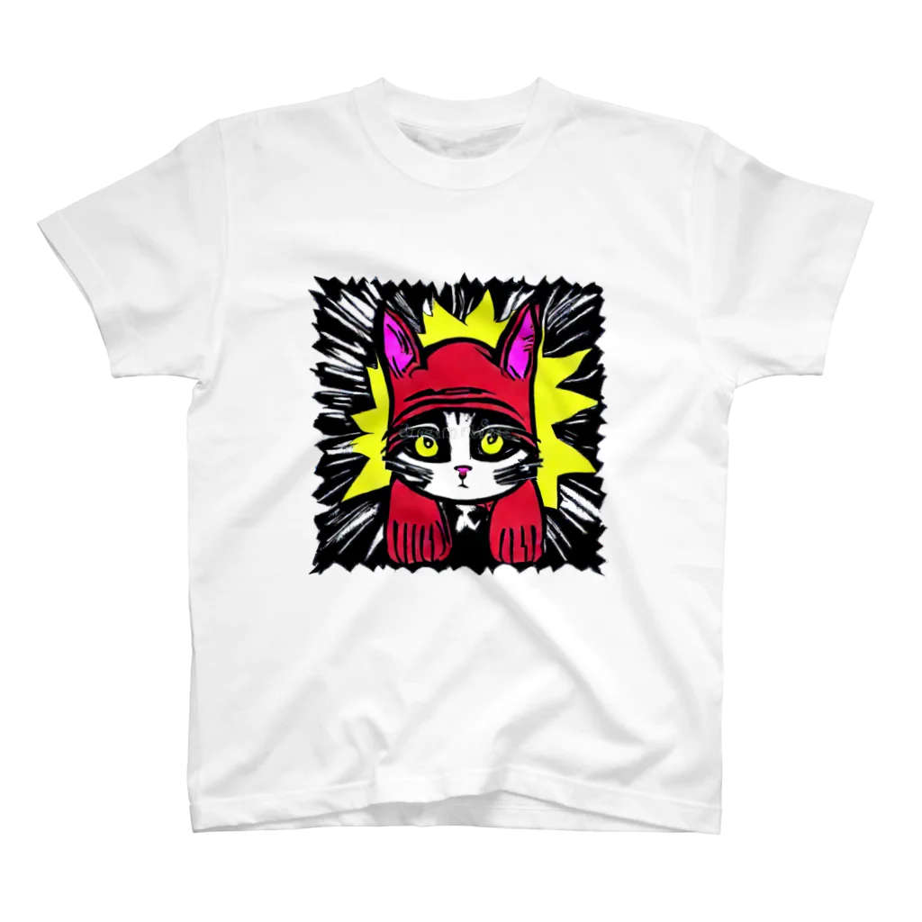 世界に1つだけのTシャツ屋【一点ものアートTシャツ専門店】のCat 2 Regular Fit T-Shirt