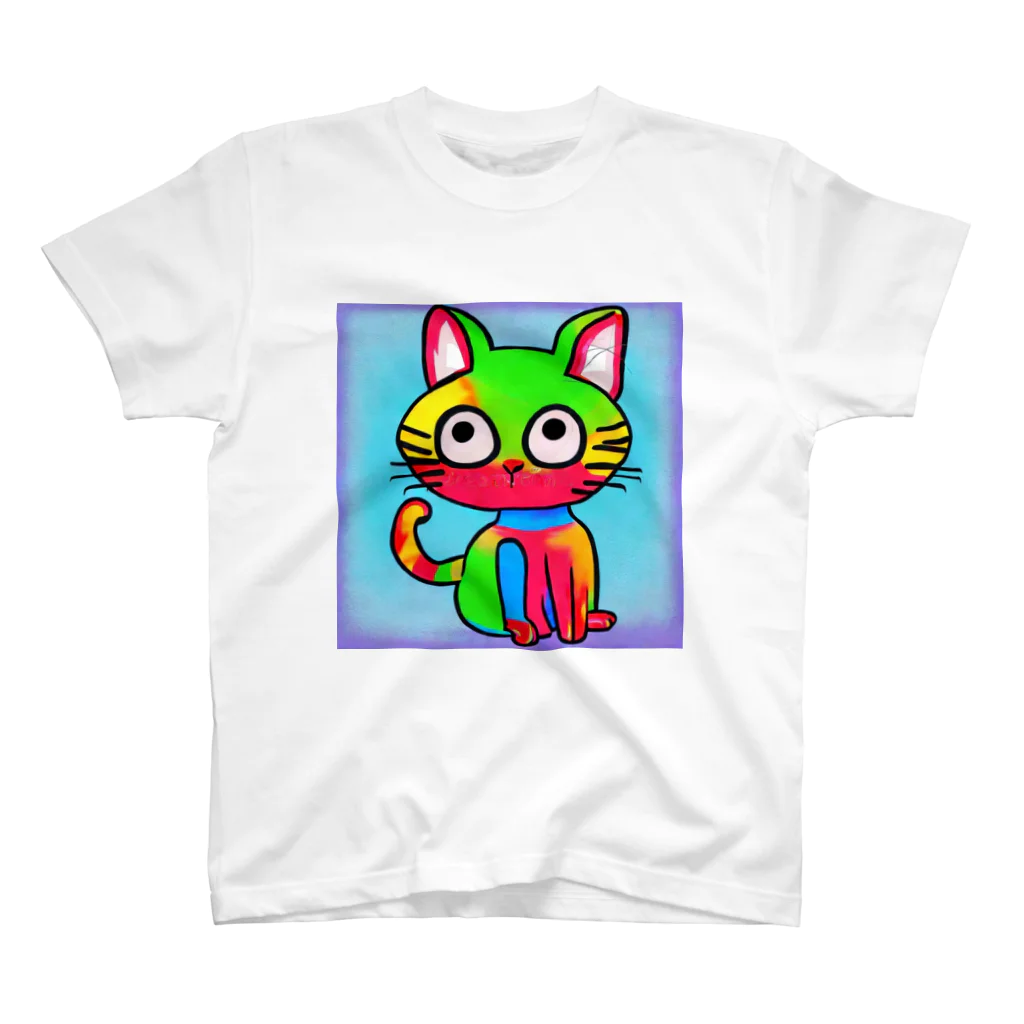 世界に1つだけのTシャツ屋【一点ものアートTシャツ専門店】のCat 10 Regular Fit T-Shirt