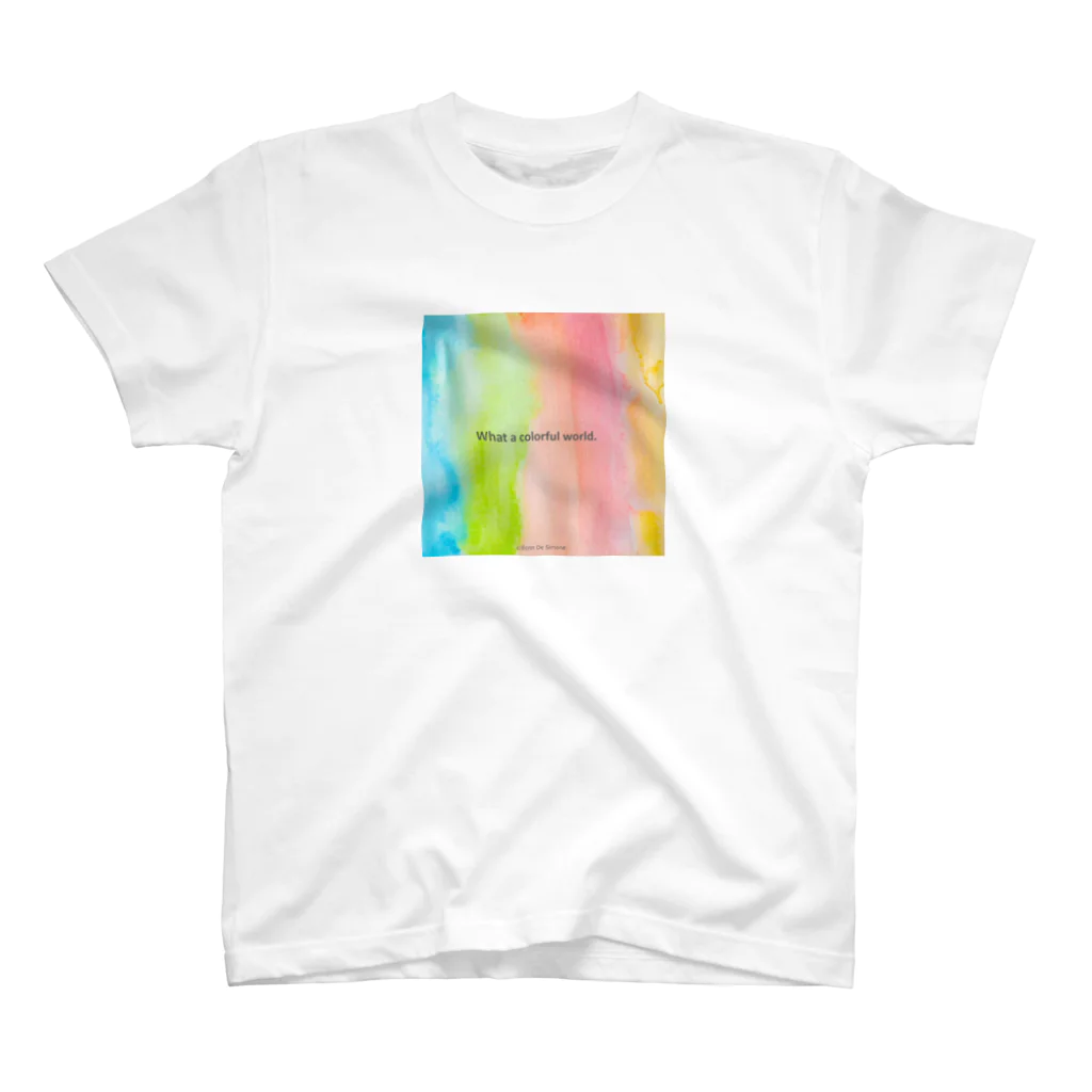 Écrin De SimoneのWhat a colorful world Regular Fit T-Shirt