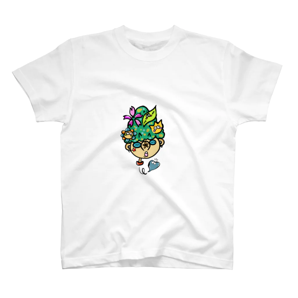 Colorful fam Earthのツリー君 Regular Fit T-Shirt