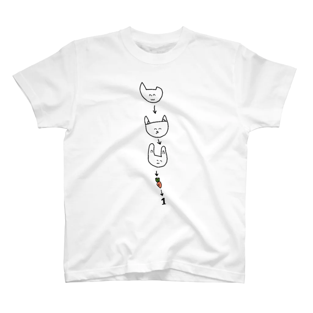 snsnpiのくまねこうさぎ Regular Fit T-Shirt