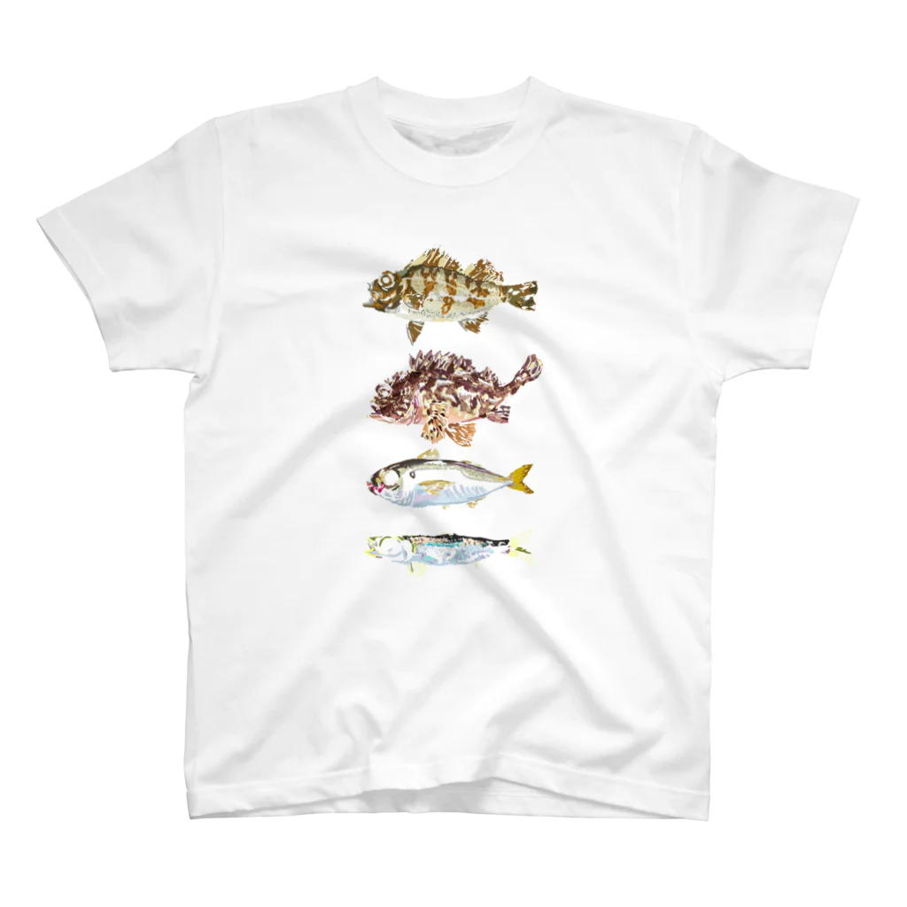 さちこの生物雑貨のギョギョギョ魚 スタンダードTシャツ