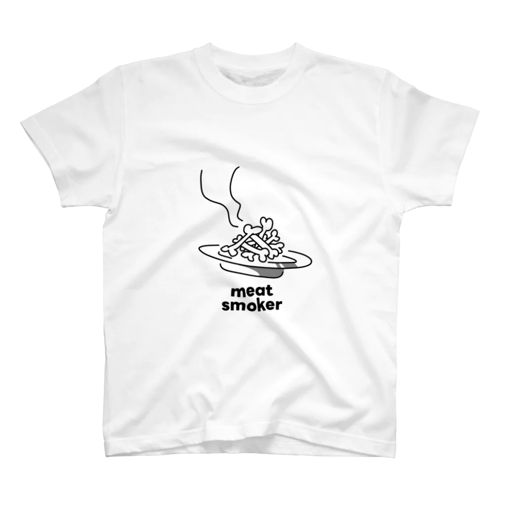 ただの肉好きのMeat Smoker スタンダードTシャツ