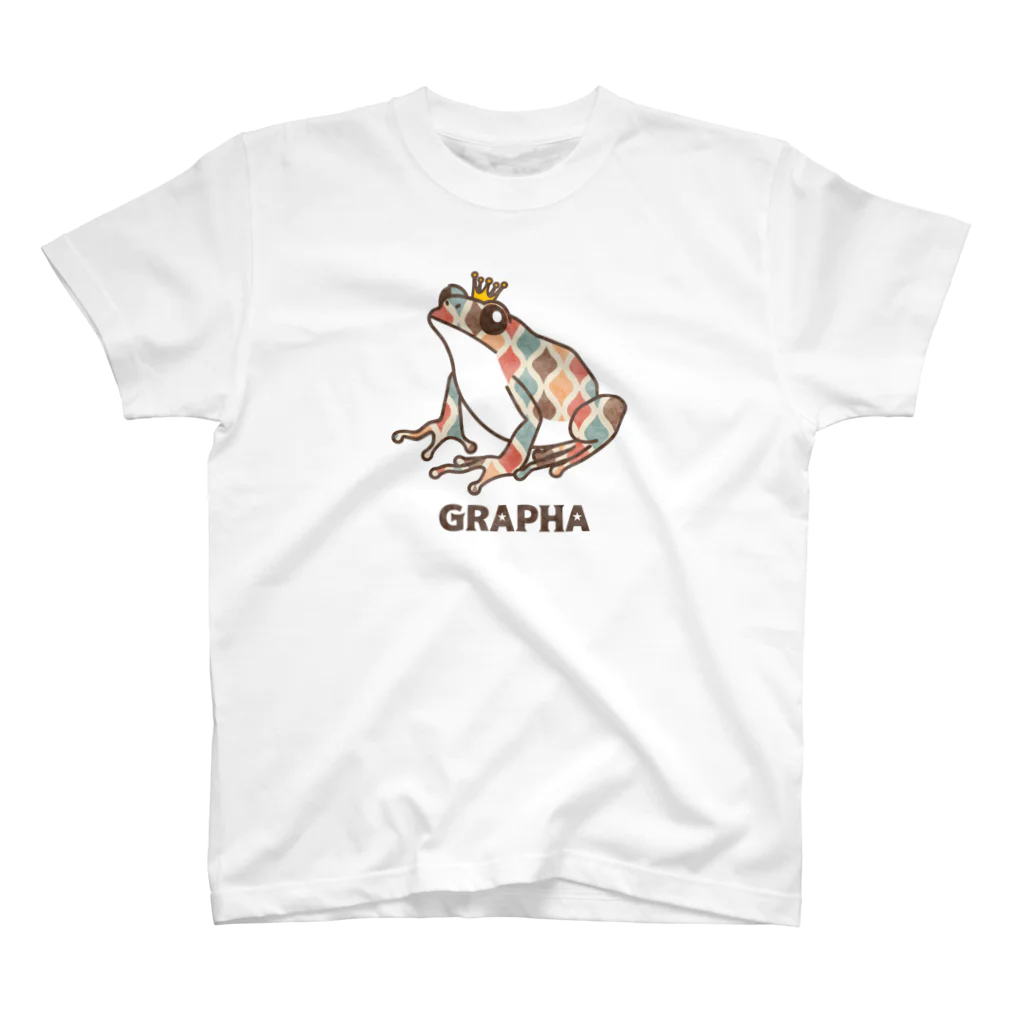 香庭くゆるのグラフロ/レトロマルチ/カエル Regular Fit T-Shirt