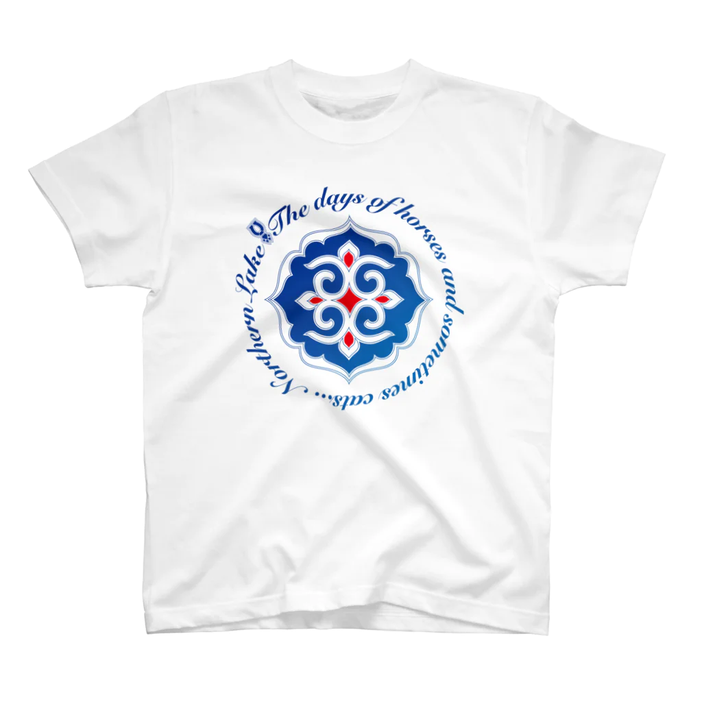 Loveuma. official shopのNorthern Lake's Ainu pattern（Symbol） スタンダードTシャツ