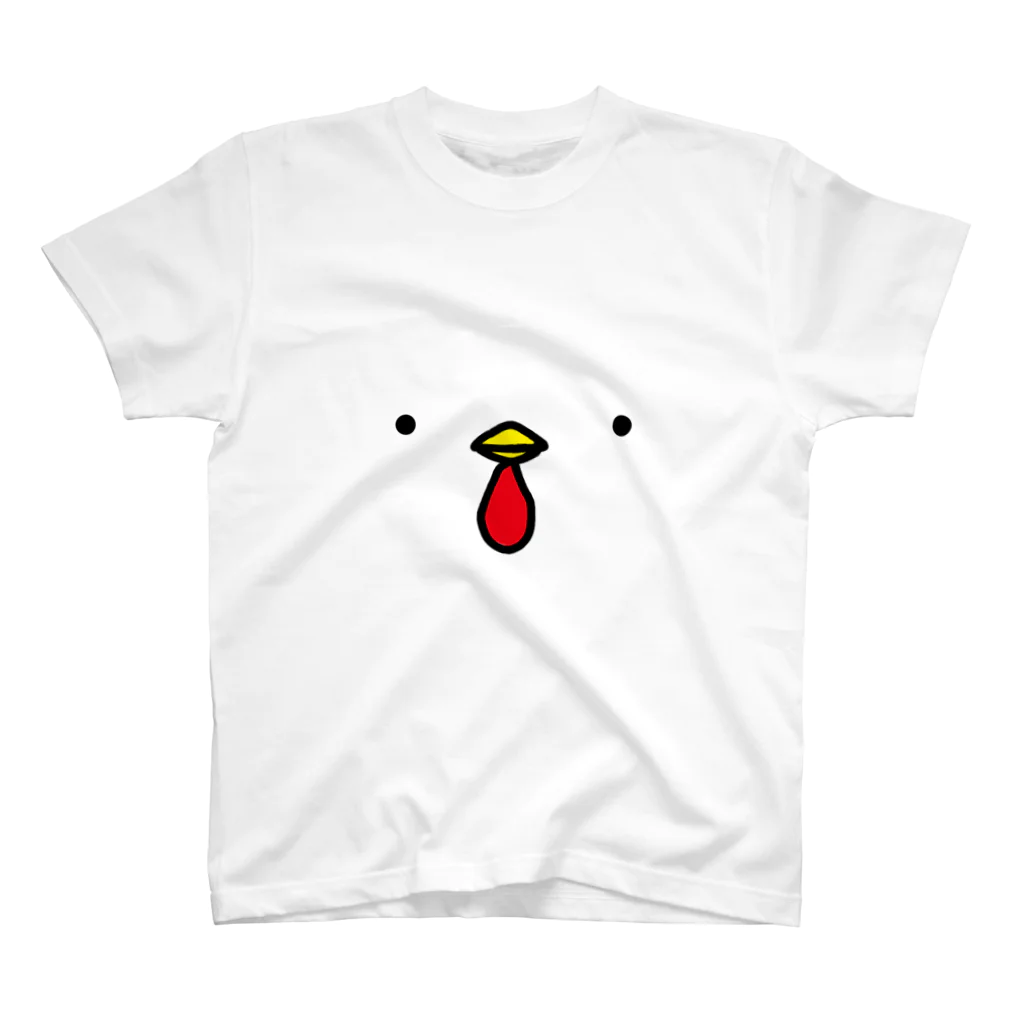 ぼんじり🐔✣レジン創作・にわとりグッズ✣のにわとりどあっぷ　 スタンダードTシャツ