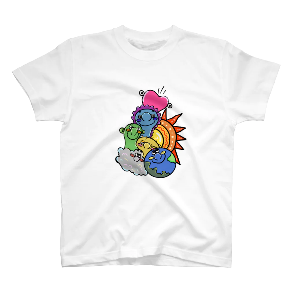 Colorful fam EarthのColorful Earth スタンダードTシャツ