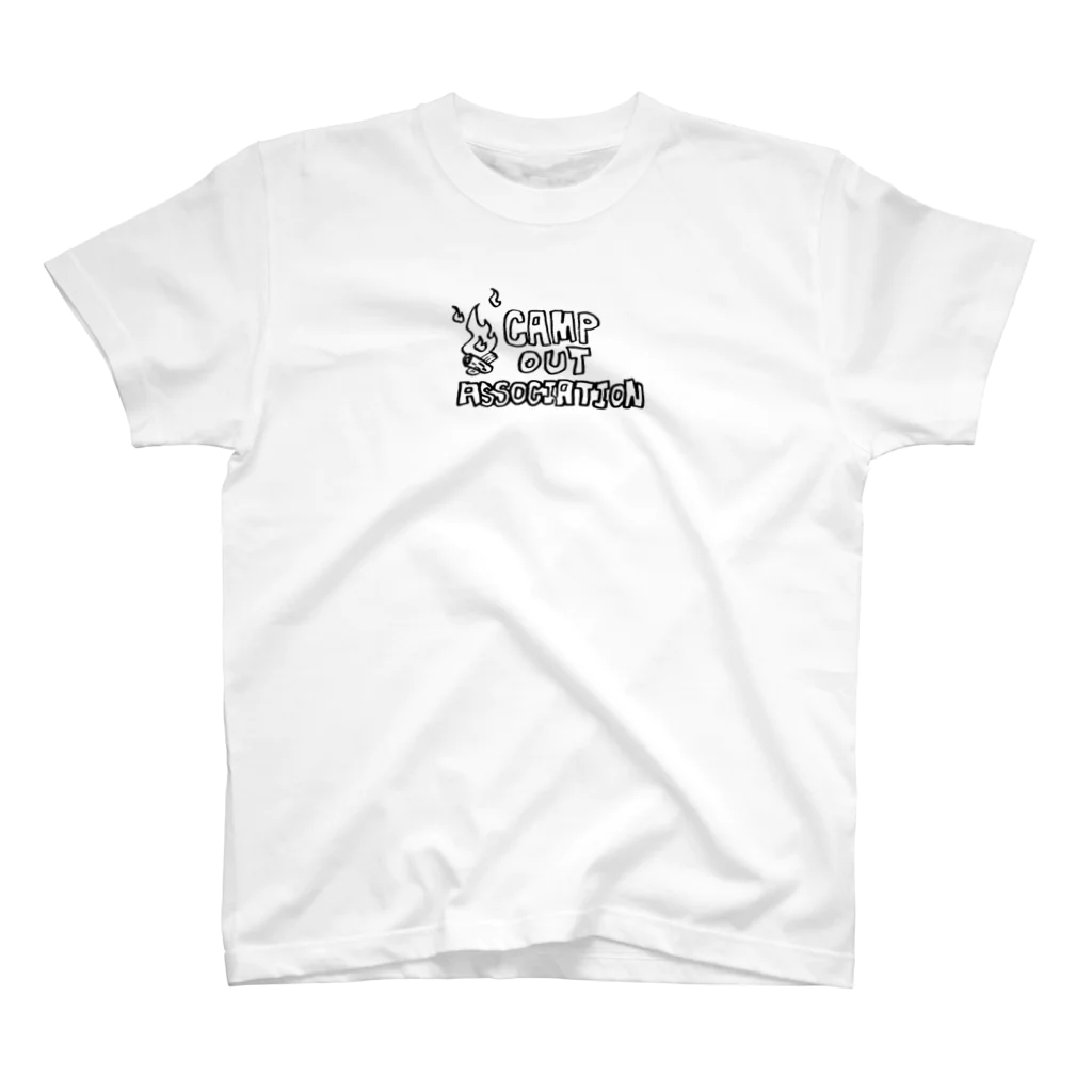 OHAGI PODの野宿の会英語版Tシャツ スタンダードTシャツ