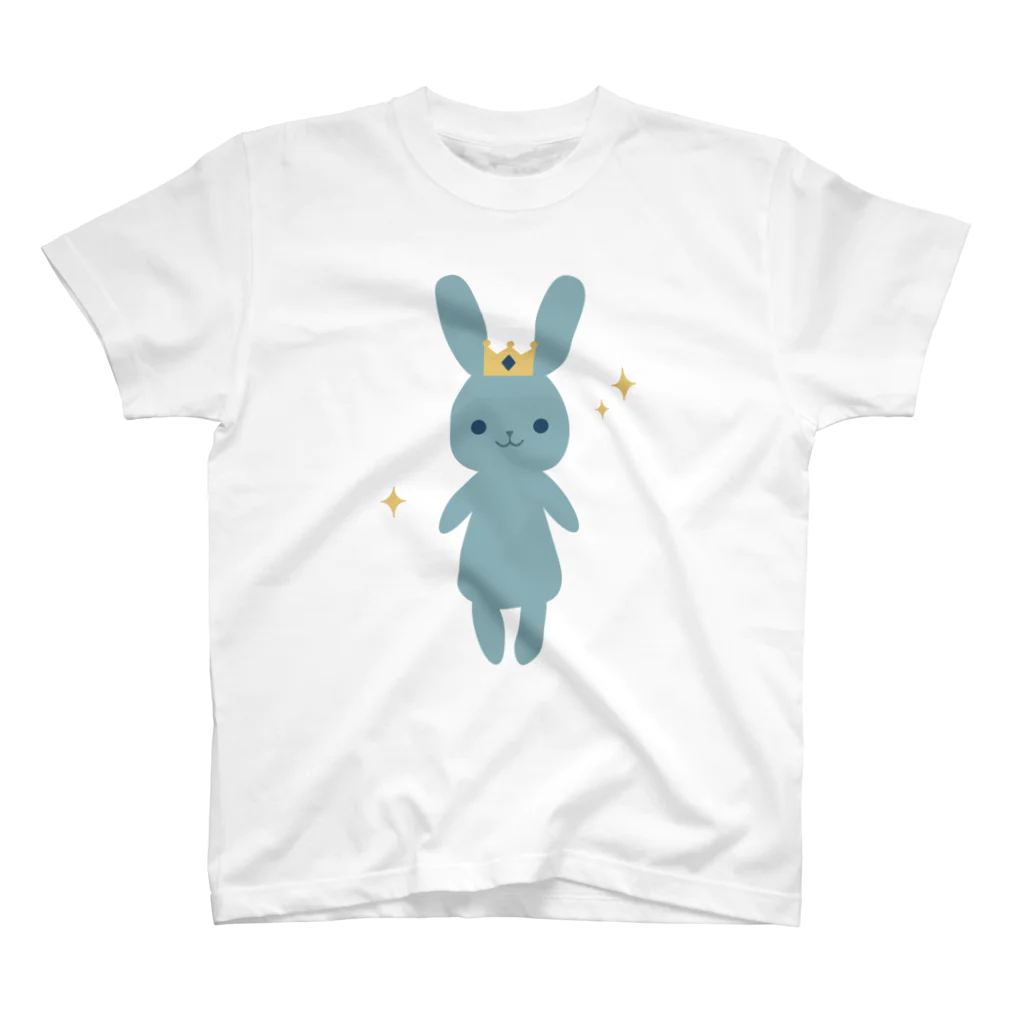 ricanohara.のクラウンをかぶったうさぎの王子さま Regular Fit T-Shirt