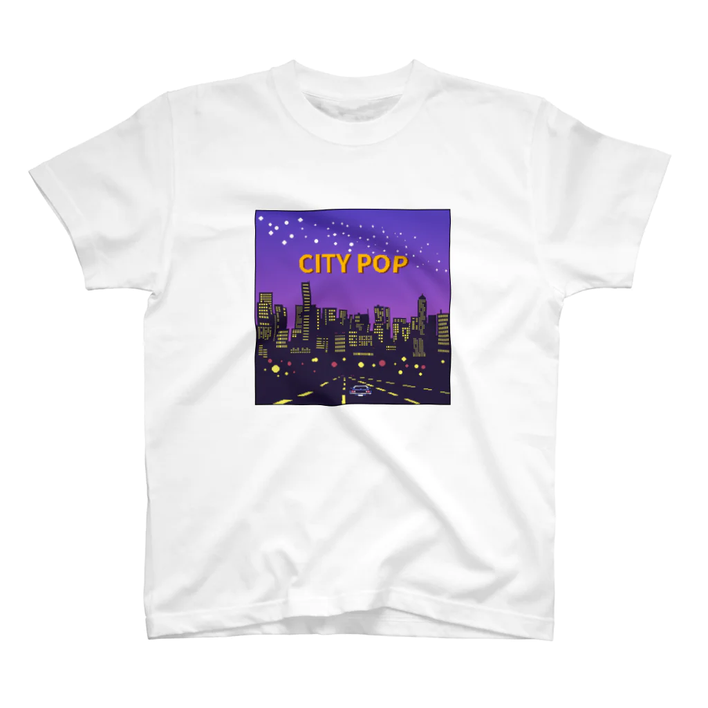 ファクトンのCITY POP night view スタンダードTシャツ