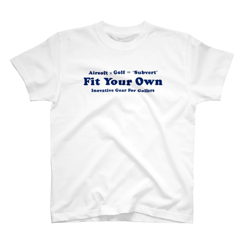 Fit Your Own（フィットユアオウン）のFit Your Ownロゴ(横：ショップカラー) Regular Fit T-Shirt