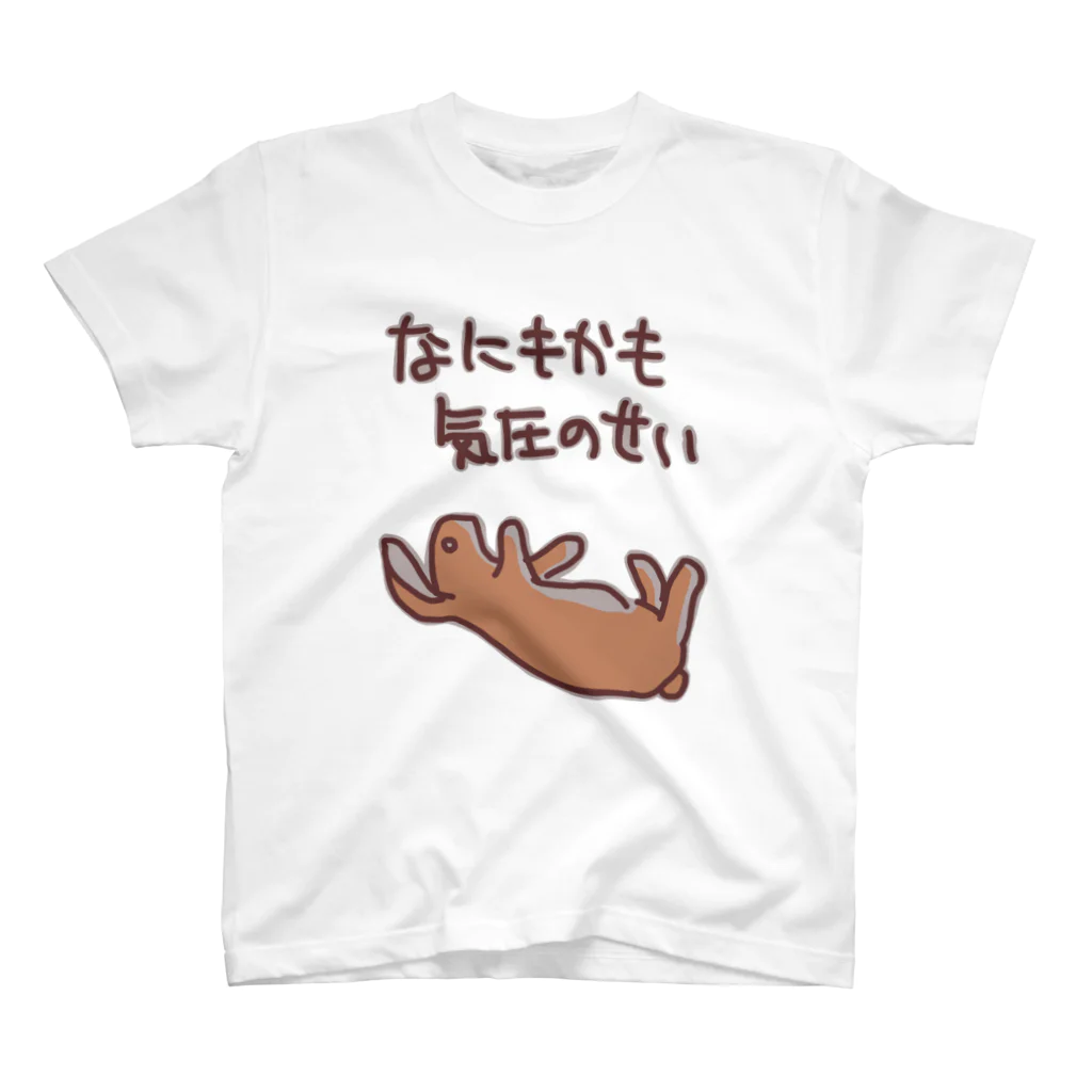 ミナミコアリクイ【のの】のなにもかも気圧のせい【うさぎ】 スタンダードTシャツ