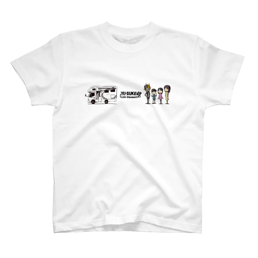 YU-SUKE69 Life Channel Goods shopのNEWクレア ファミリーロゴ2 スタンダードTシャツ