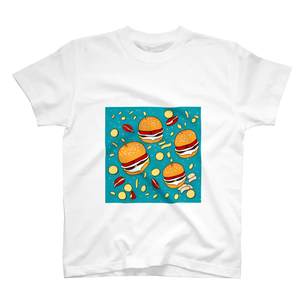 TokyoFridayNightの空飛ぶハンバーガー Regular Fit T-Shirt