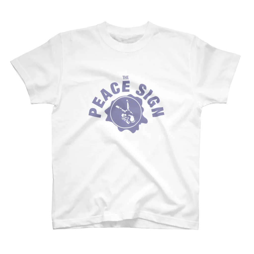 Peace Sign!のTHE PEACE SIGN college logo スタンダードTシャツ