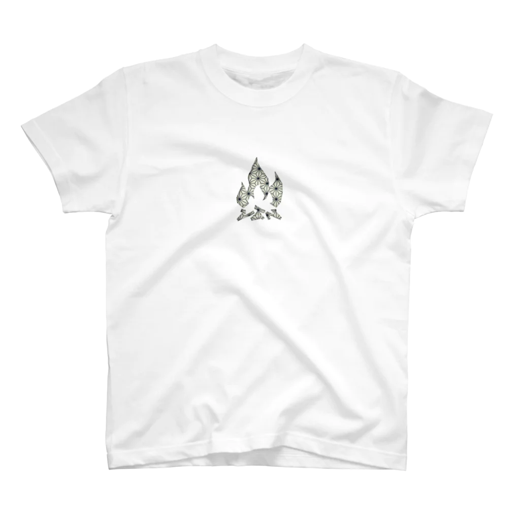 Ven Jotaroの焚き火アイコン～麻の葉～ Regular Fit T-Shirt