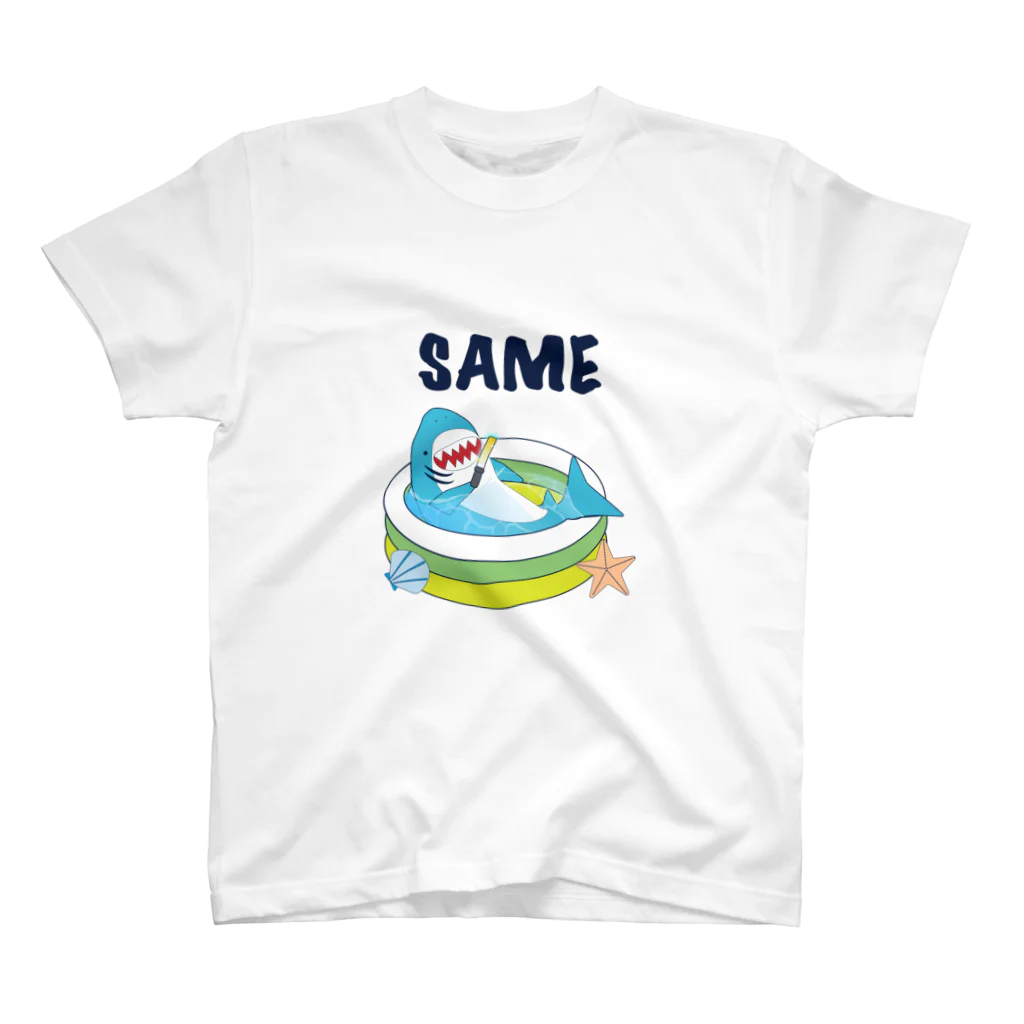 くりぱんSTORE@SUZURIの陸にサメがいたっていいじゃない Regular Fit T-Shirt
