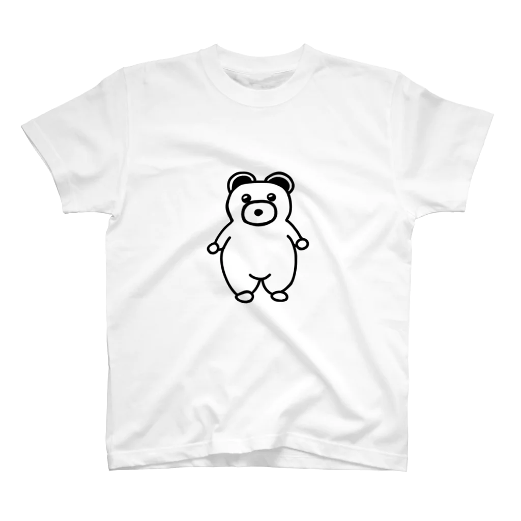クマのポッキーのモノクロ スタンダードTシャツ