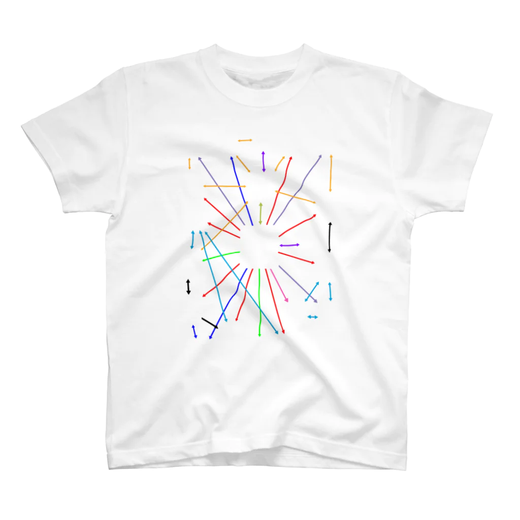 のしふとマーケットの→Arrows pattern← スタンダードTシャツ