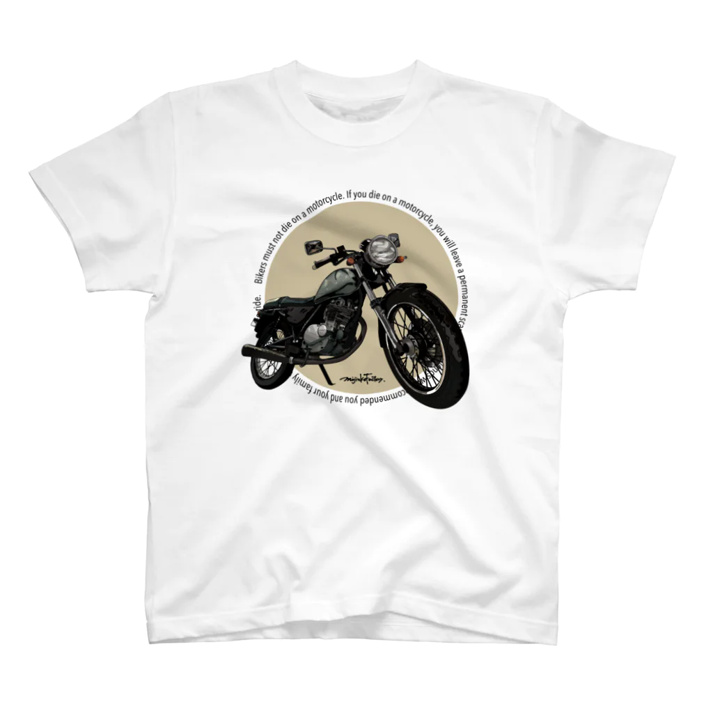 mijinkoFactoryのオートバイ スタンダードTシャツ