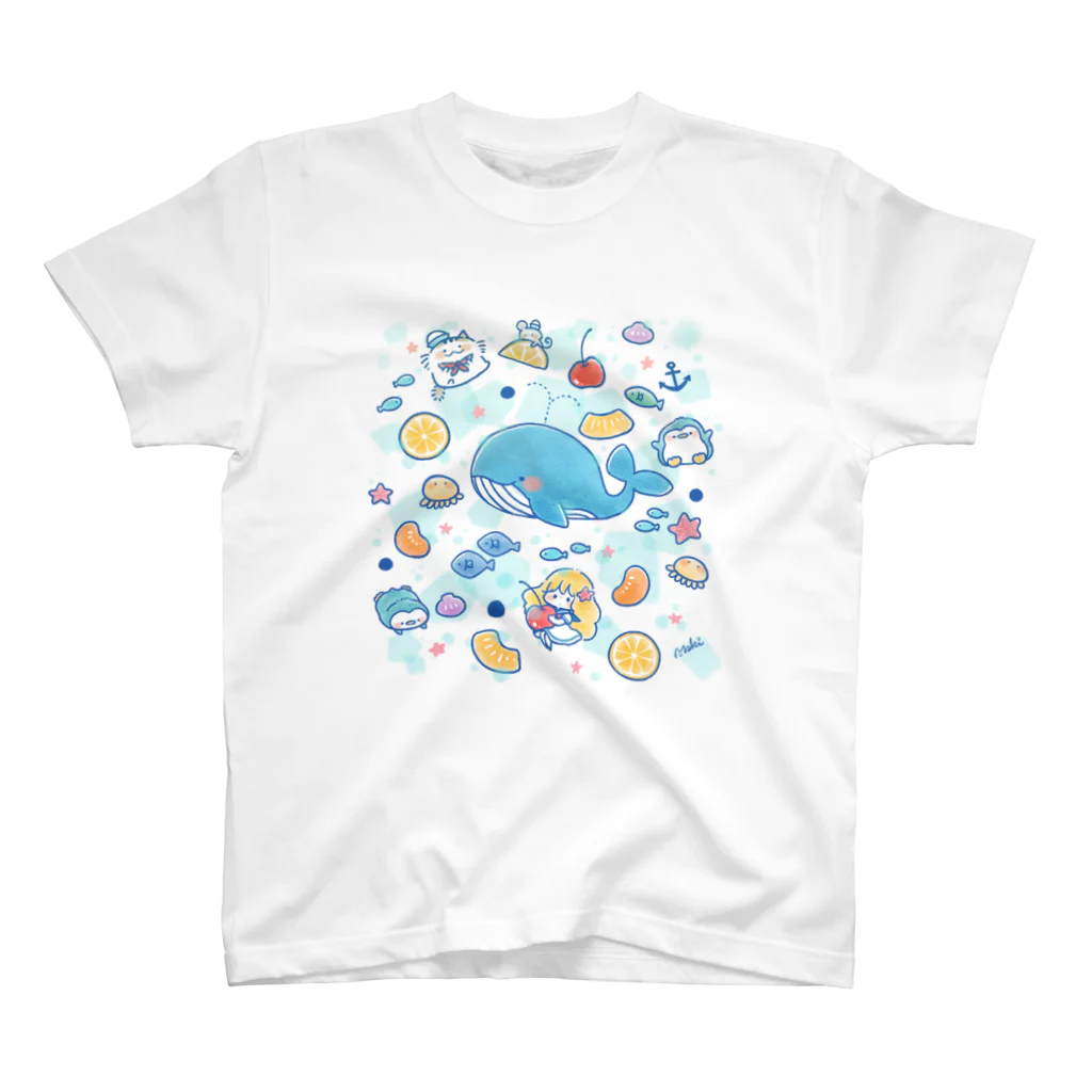 きゃらきゃらマキアートの海のフルーツサイダー スタンダードTシャツ