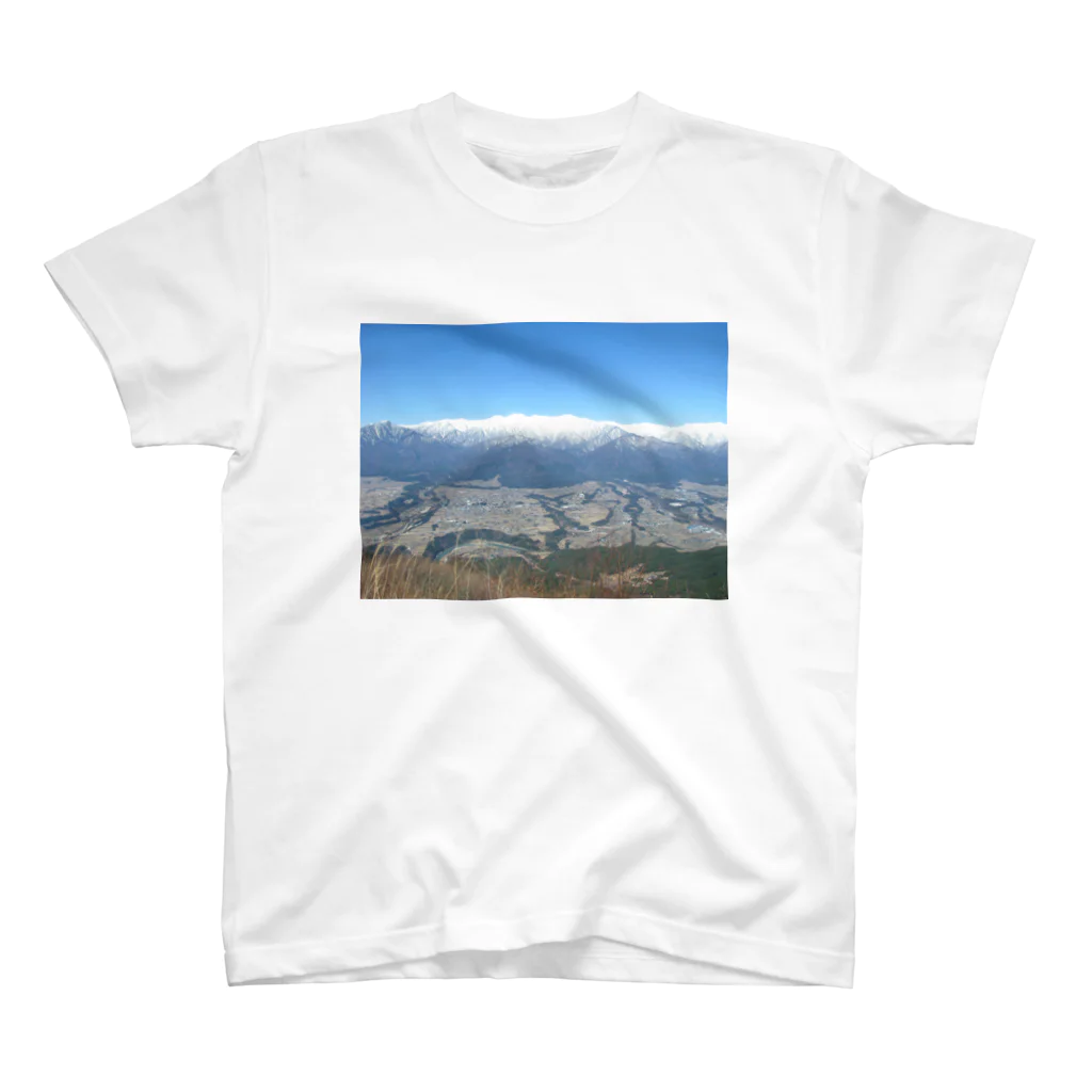 まるみなの陣馬形山キャンプ場からの風景 スタンダードTシャツ