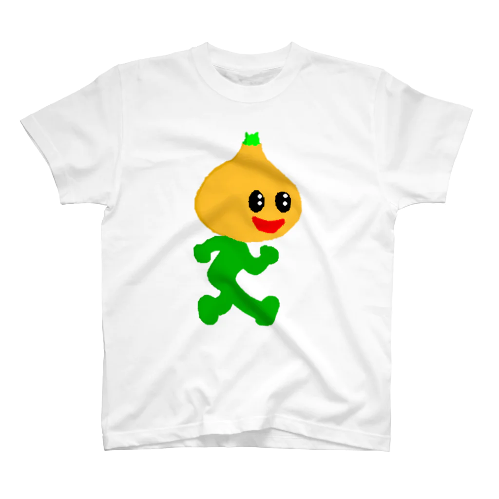 (^ω^)∩　　よ⊃の飛び出すな 玉葱 スタンダードTシャツ