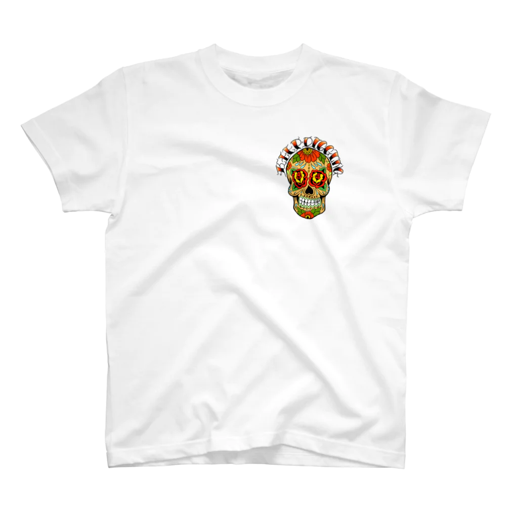 two_threeのメキシカンスカル スタンダードTシャツ