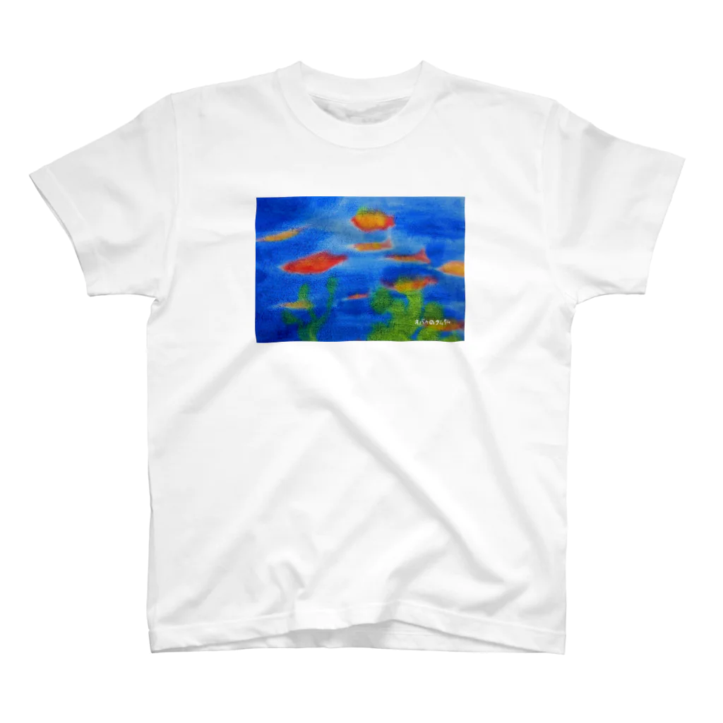 【全盲の絵描き】オバケのタムタムの【全盲の画家】自然の流れ Regular Fit T-Shirt