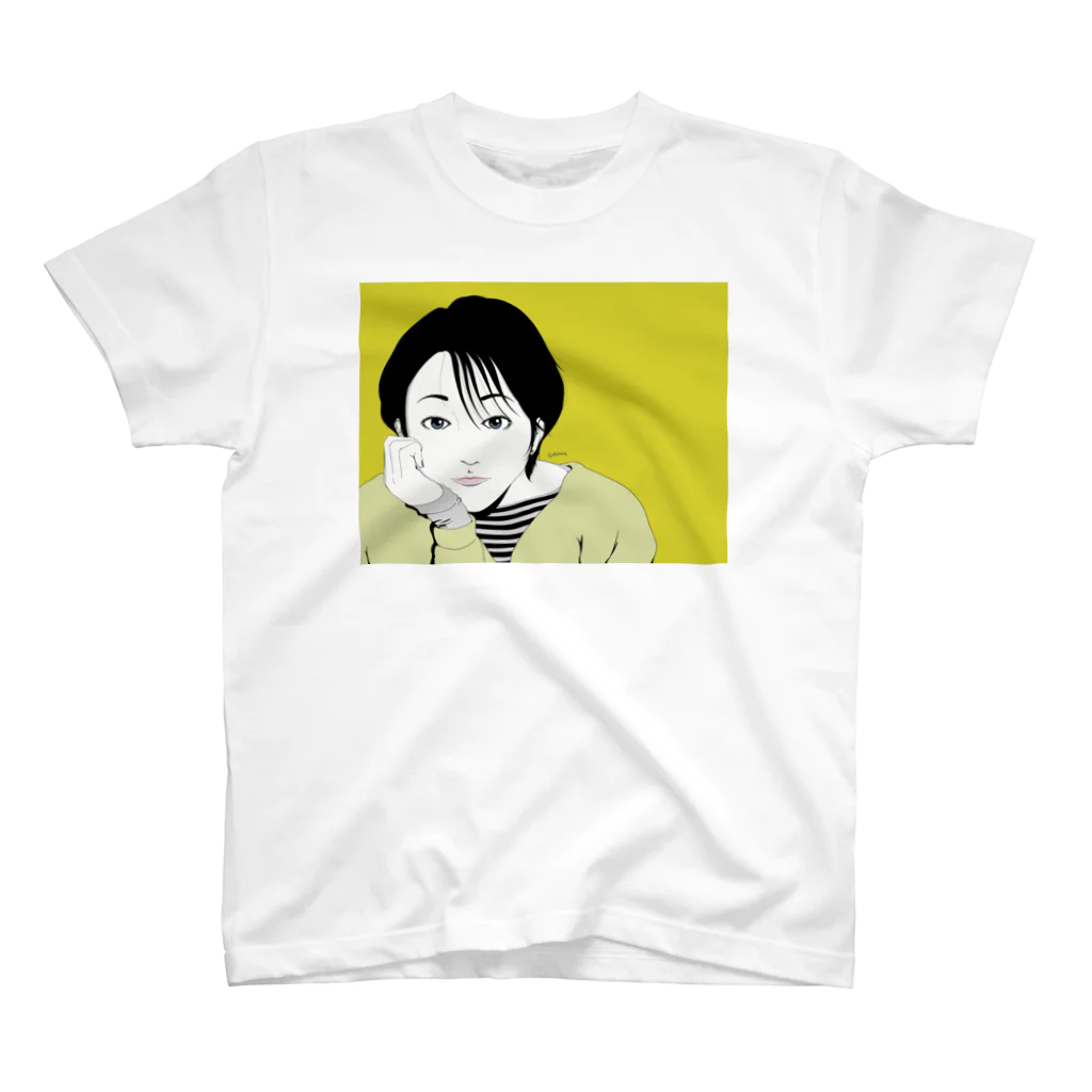 isuta ism.online shopの頬杖フルカラー Regular Fit T-Shirt