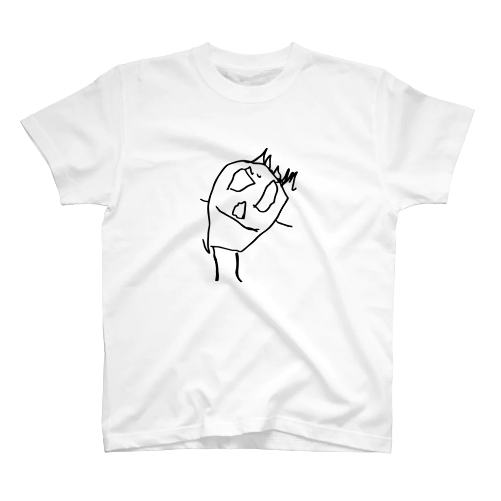 子どもの絵デザインの山﨑さんちの絵 Regular Fit T-Shirt