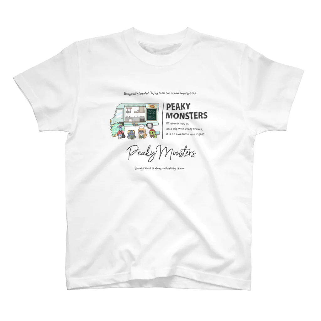 ピーキーモンスターズ【PeakyMonsters】ピキモングッズ公式ショップのグループショット(Tシャツ)ピキモンキッチンカーシリーズ スタンダードTシャツ