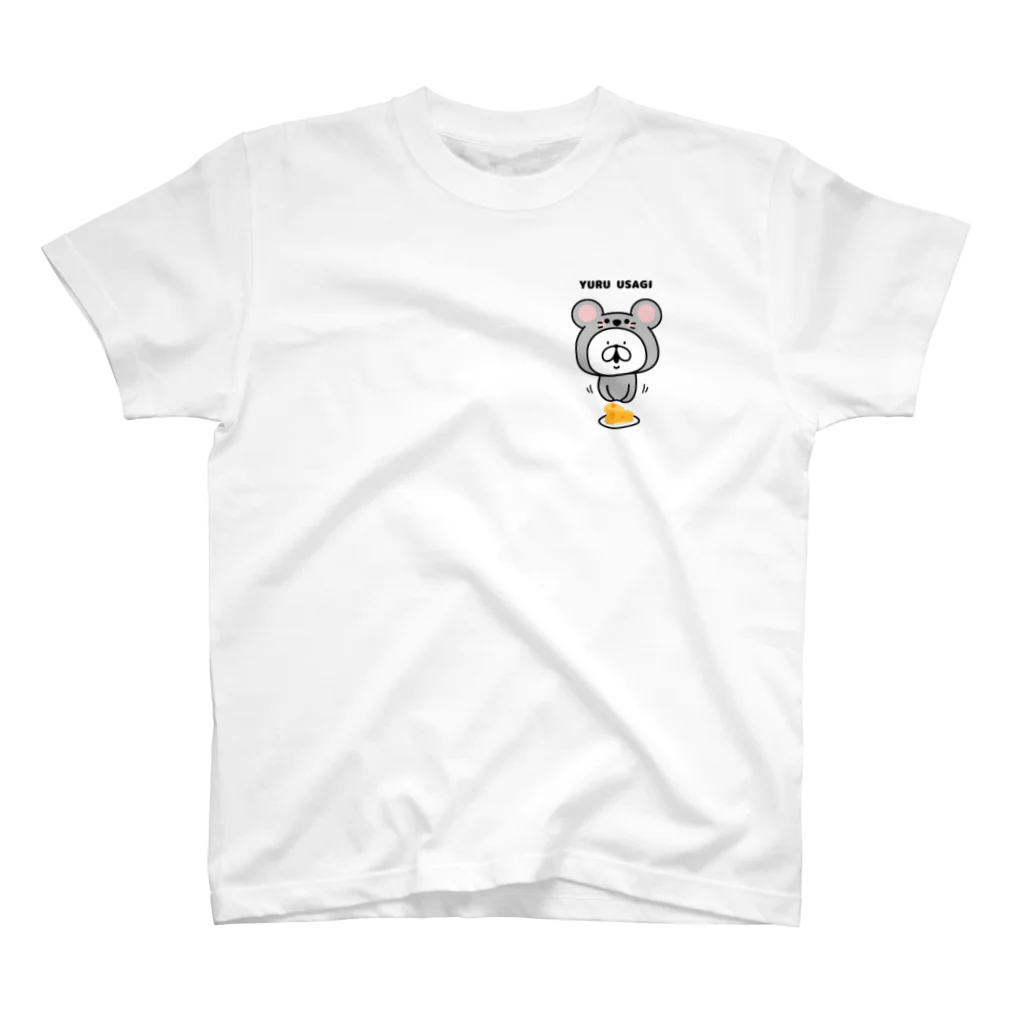 chococo_yuruusagiのゆるうさぎ マウス Regular Fit T-Shirt