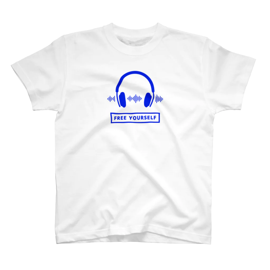 香庭くゆるのヘッドホン/音楽/MUSIC Regular Fit T-Shirt