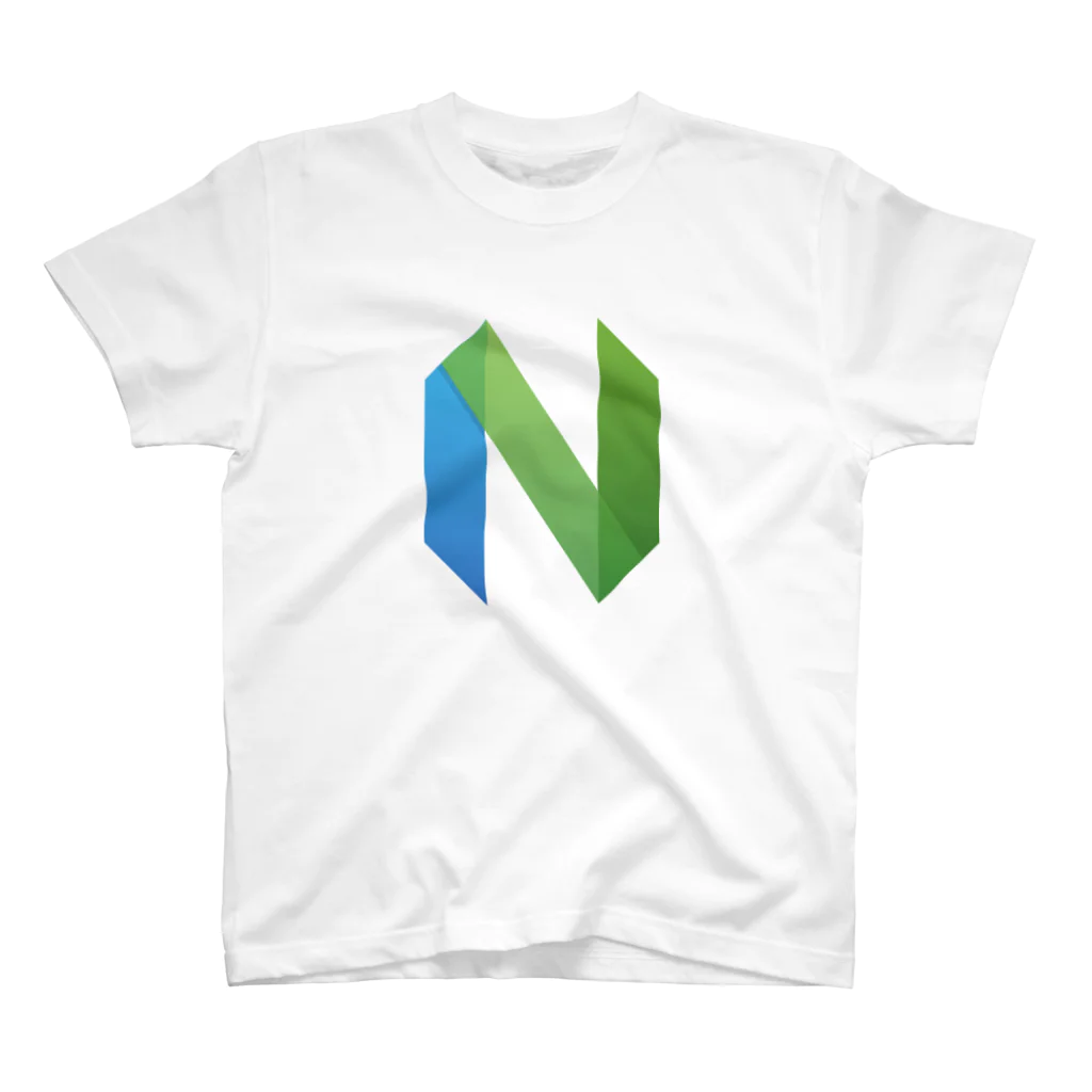 (Y◡Y) .｡oO (ｽｯｼ)のNeovim logo スタンダードTシャツ