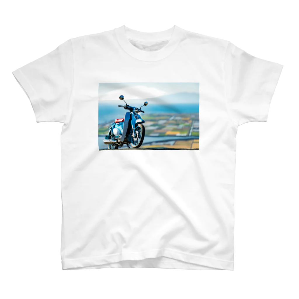 mm765【なむこ】の【C125 ナルシストの丘】ホンダ スーパーカブ CUB カブ Regular Fit T-Shirt