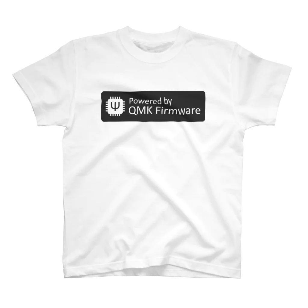 (Y◡Y) .｡oO (ｽｯｼ)のPowered by QMK Firmware (black) スタンダードTシャツ